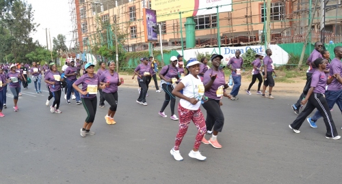 Participants on the move during the beyond zero half marathon